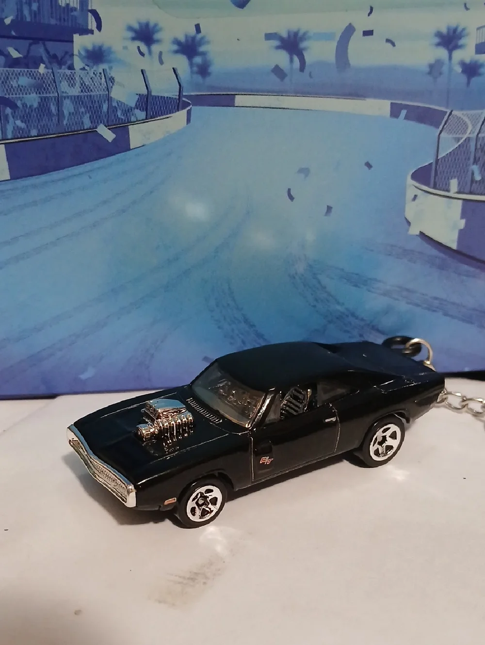 70 Dodge Charger RT Keychain - Diecast Model Hot Wheels F&F